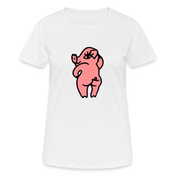 Salope sexy - T-shirt respirant Femme - blanc - Devant - AI Model Female 172 dark (172cm)