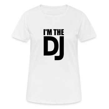 DJ - T-shirt respirant Femme - blanc - Devant - AI Model Female 172 dark (172cm)