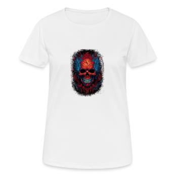sayings statement human skeleton adult clothing - Frauen T-Shirt atmungsaktiv - Weiß - Vorne - AI Model Female 172 dark (172cm)