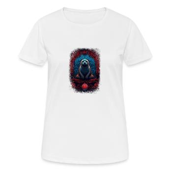 cute sea lion mammal gift idea animal print - Frauen T-Shirt atmungsaktiv - Weiß - Vorne - AI Model Female 172 dark (172cm)