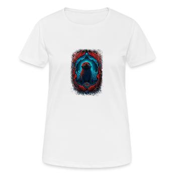 joke animal pet animal print animal seal (animal) - Frauen T-Shirt atmungsaktiv - Weiß - Vorne - AI Model Female 172 dark (172cm)