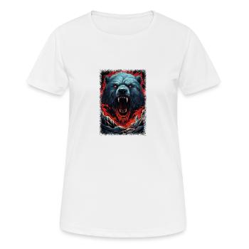 concern ice bear sayings gift idea cat amazonian - Women's Breathable T-Shirt - white - Front - AI Model Female 172 dark (172cm)