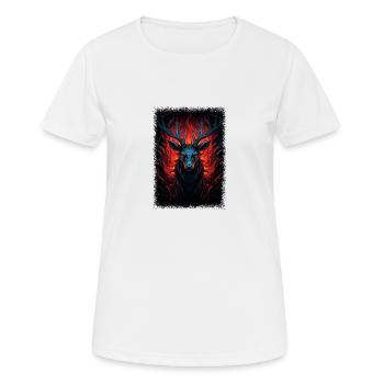 quote chimney christmas gift kids gift idea - Frauen T-Shirt atmungsaktiv - Weiß - Vorne - AI Model Female 172 dark (172cm)
