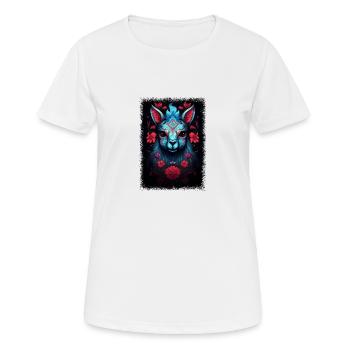 Défenseurs des droits des animaux bébé animal présent - T-shirt respirant Femme - blanc - Devant - AI Model Female 172 dark (172cm)