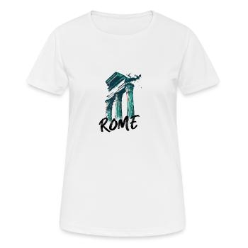 Rome, historic city - Women's Breathable T-Shirt - white - Front - AI Model Female 172 dark (172cm)