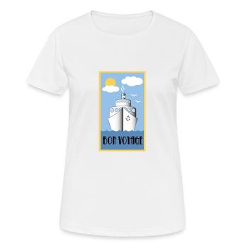 Kreuzfahrt - Frauen T-Shirt atmungsaktiv - Weiß - Vorne - AI Model Female 172 dark (172cm)
