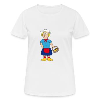 Niederlande - Frauen T-Shirt atmungsaktiv - Weiß - Vorne - AI Model Female 172 dark (172cm)