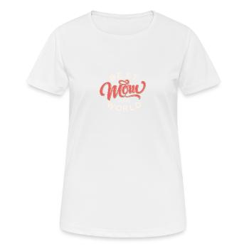 Best mom 3 - Women's Breathable T-Shirt - white - Front - AI Model Female 172 dark (172cm)