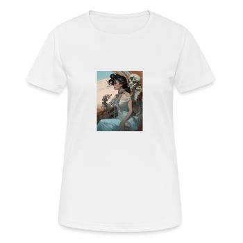 Ghotische Klasse - Frauen T-Shirt atmungsaktiv - Weiß - Vorne - AI Model Female 172 dark (172cm)