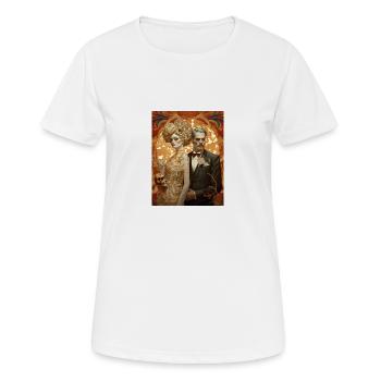 Ghotische Klasse - Frauen T-Shirt atmungsaktiv - Weiß - Vorne - AI Model Female 172 dark (172cm)