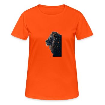 Lion - Women's Breathable T-Shirt - neon orange - Front - AI Model Female 172 dark (172cm)