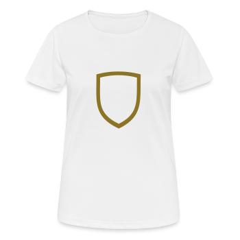 Wappen - Frauen T-Shirt atmungsaktiv - Weiß - Vorne - AI Model Female 172 dark (172cm)