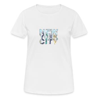 New York City - the city that never sleeps - Women's Breathable T-Shirt - white - Front - AI Model Female 172 dark (172cm)