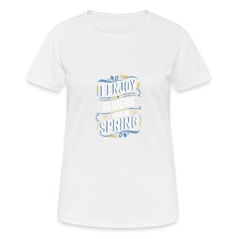 J’aime le plus les curseurs au printemps Fun - T-shirt respirant Femme - blanc - Devant - AI Model Female 172 dark (172cm)