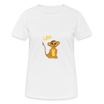 Levi, le petit lion de l'île des nuages - T-shirt respirant Femme - blanc - Devant - AI Model Female 172 dark (172cm)