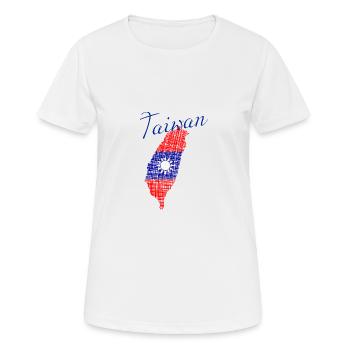 Taiwan - Frauen T-Shirt atmungsaktiv - Weiß - Vorne - AI Model Female 172 dark (172cm)