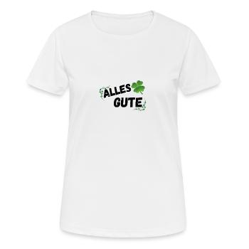 Alles Gute - Frauen T-Shirt atmungsaktiv - Weiß - Vorne - AI Model Female 172 dark (172cm)