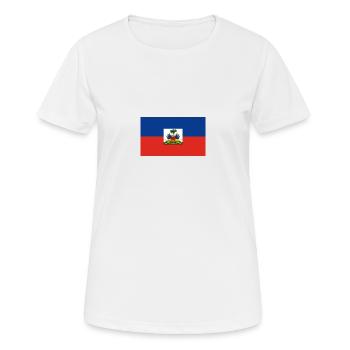 Haiti - T-shirt respirant Femme - blanc - Devant - AI Model Female 172 dark (172cm)