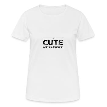 Optimiste mignon - T-shirt respirant Femme - blanc - Devant - AI Model Female 172 dark (172cm)