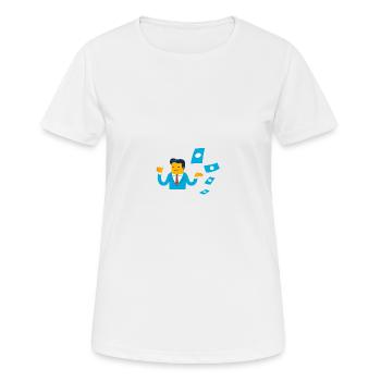 Flame - Finance - Women's Breathable T-Shirt - white - Front - AI Model Female 172 dark (172cm)