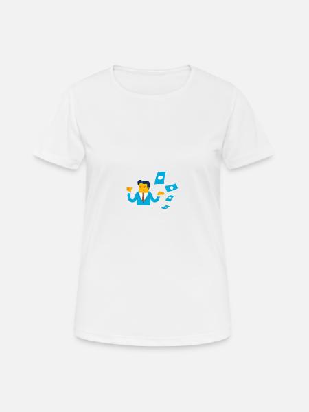 Flame - Finance - Women's Breathable T-Shirt - white