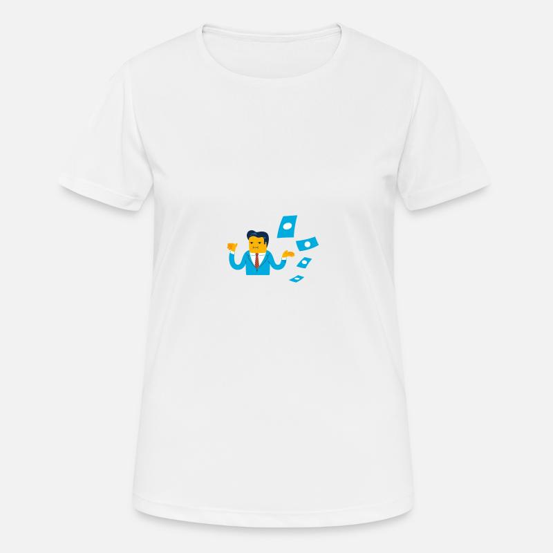 Flame - Finance - Women's Breathable T-Shirt - white