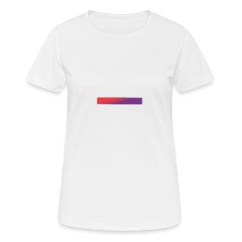 Barres dégradées rouges et violettes - T-shirt respirant Femme - blanc - Devant - AI Model Female 172 dark (172cm)