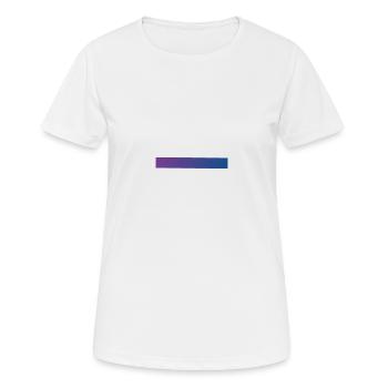Farbverlauf Lila & Blau - Frauen T-Shirt atmungsaktiv - Weiß - Vorne - AI Model Female 172 dark (172cm)
