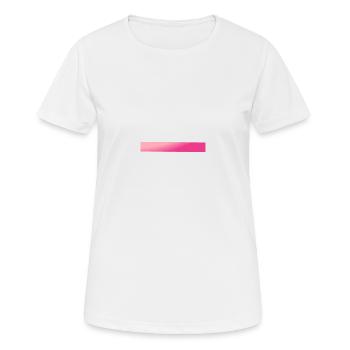 Barres dégradées roses - T-shirt respirant Femme - blanc - Devant - AI Model Female 172 dark (172cm)