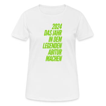 Funny High School Graduation Sayings - Women's Breathable T-Shirt - white - Front - AI Model Female 172 dark (172cm)