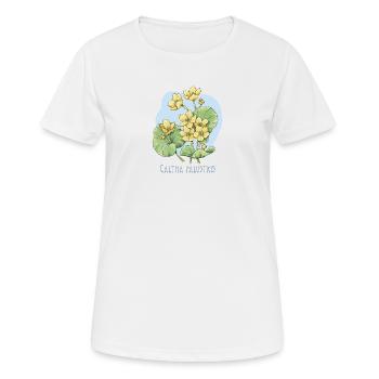 Botanische Zeichnung der Ente - Frauen T-Shirt atmungsaktiv - Weiß - Vorne - AI Model Female 172 dark (172cm)