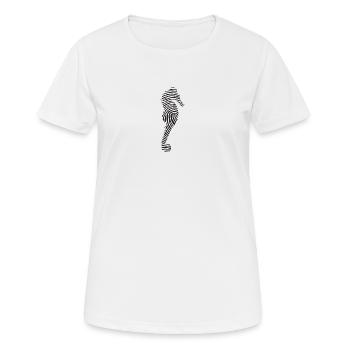 Hippocampe hippocampe - T-shirt respirant Femme - blanc - Devant - AI Model Female 172 dark (172cm)