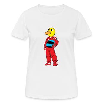Entenrennen Rennen - Frauen T-Shirt atmungsaktiv - Weiß - Vorne - AI Model Female 172 dark (172cm)