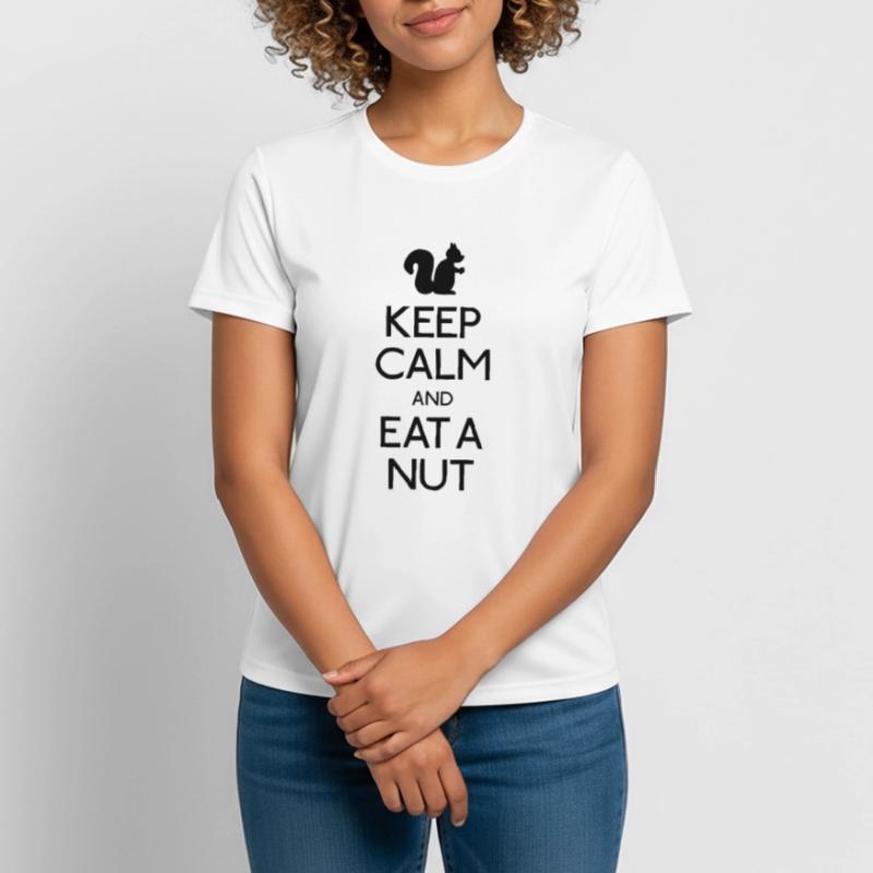 Keep Calm Eichhörnchen Frauen T-Shirt atmungsaktiv
