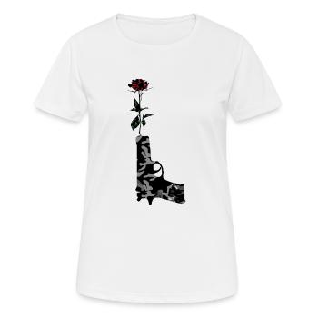 Firearm Beretta - Women's Breathable T-Shirt - white - Front - AI Model Female 172 dark (172cm)