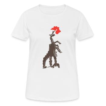 Wawel Dragon Cracovie - T-shirt respirant Femme - blanc - Devant - AI Model Female 172 dark (172cm)
