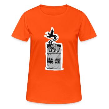 no tuxedo - Women's Breathable T-Shirt - neon orange - Front - AI Model Female 172 dark (172cm)