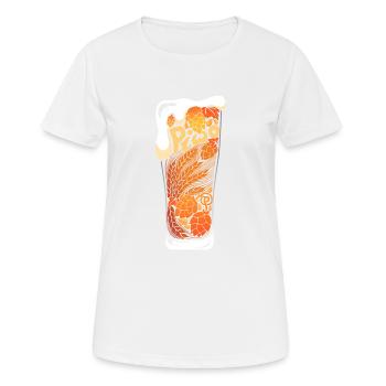 Bière - T-shirts à bière - T-shirt respirant Femme - blanc - Devant - AI Model Female 172 dark (172cm)