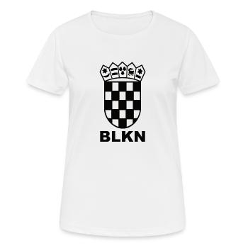 Balkan - Frauen T-Shirt atmungsaktiv - Weiß - Vorne - AI Model Female 172 dark (172cm)