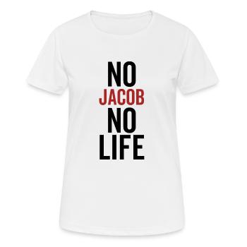 Pas de Jacob pas de vie - T-shirt respirant Femme - blanc - Devant - AI Model Female 172 dark (172cm)