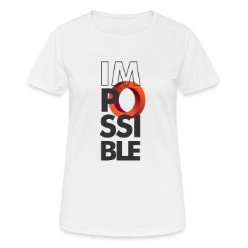 unmöglicher Kreis - Frauen T-Shirt atmungsaktiv - Weiß - Vorne - AI Model Female 172 dark (172cm)