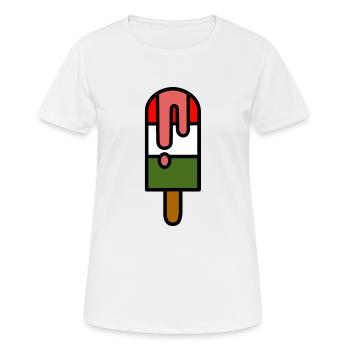Lolly pop - T-shirt respirant Femme - blanc - Devant - AI Model Female 172 dark (172cm)