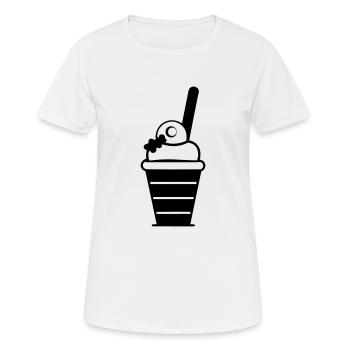 Ice Sundae - Women's Breathable T-Shirt - white - Front - AI Model Female 172 dark (172cm)