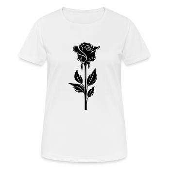 minimalistisch einfarbig rosa - Frauen T-Shirt atmungsaktiv - Weiß - Vorne - AI Model Female 172 dark (172cm)