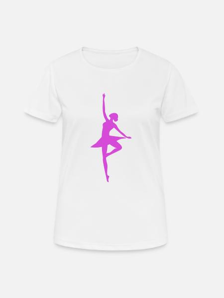 Balerina Ballet Dancer - Women's Breathable T-Shirt - white
