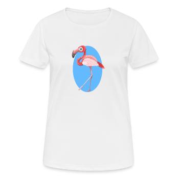 flamant - T-shirt respirant Femme - blanc - Devant - AI Model Female 172 dark (172cm)