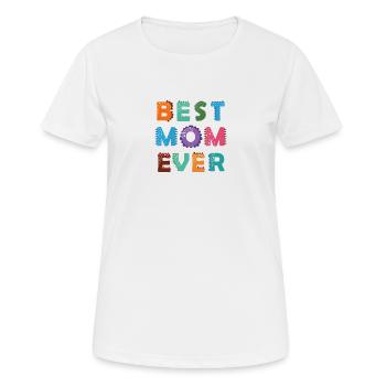 Best mom 19 - Frauen T-Shirt atmungsaktiv - Weiß - Vorne - AI Model Female 172 dark (172cm)