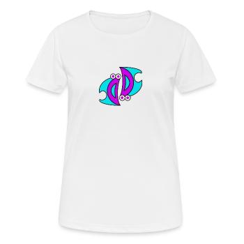 Doppel D.F. - Frauen T-Shirt atmungsaktiv - Weiß - Vorne - AI Model Female 172 dark (172cm)