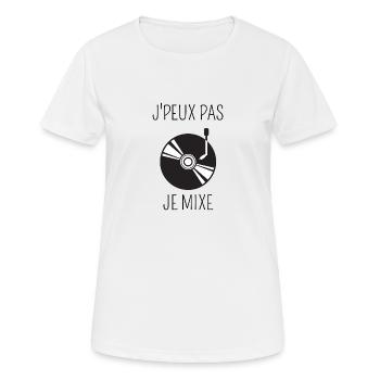 I can't mix - Women's Breathable T-Shirt - white - Front - AI Model Female 172 dark (172cm)