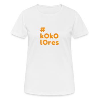 Kokolores, Spaß, Unsinn, # - Frauen T-Shirt atmungsaktiv - Weiß - Vorne - AI Model Female 172 dark (172cm)